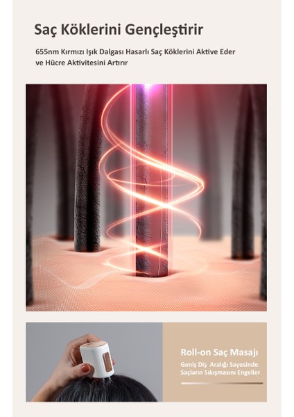 Mikroakım ve Kırmızı Işık Teknolojili Saç Masaj Aleti indirimleri