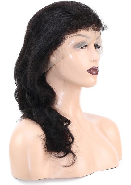 Front Lace Gerçek Tül Peruk Dalgalı - Doğal - 55-60CM