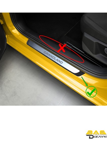 Opel Grandland Suv Kapı Eşik Koruması 2021 ve Üzeri 4 Parça