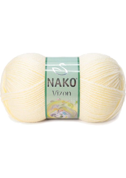5 Adet Vizon Premium Akrilik El Örgü ipi Yünü Renk NO:256 Krem fiyatları