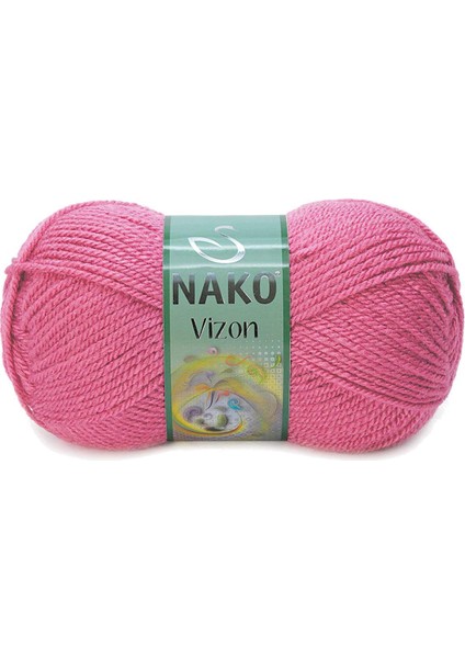 5 Adet Vizon Premium Akrilik El Örgü ipi Yünü Renk NO:180 Kuru Gül fiyatları
