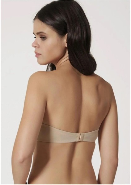 Kadın Ten Push-Up Dolgulu Straples Sütyen 2850