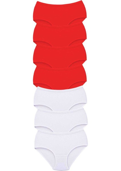 7 Adet Tutku Kadın Yüksek Bel Bato Kalın Lastik Külot S7