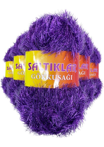 5 Adet Gökkuşağı El Örgü ipi Yünü 30