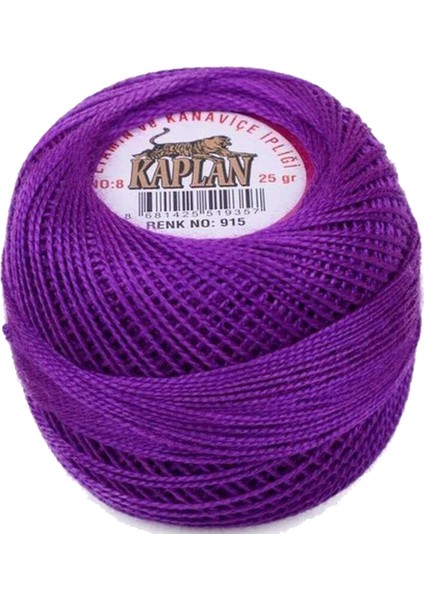 3 Adet Kaplan Etamin ve Kanaviçe Ipi 8 No Kod/renk: 347 - 115 - 915 - Ryl