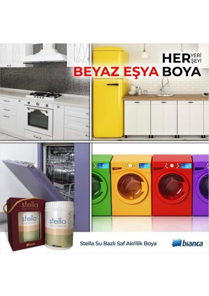 Stella Su Bazlı Saf Akrilik Boya 1 Litre Gülistan