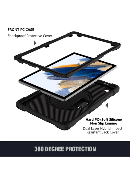 Samsung Galaxy Tab A8 10.5 2021 Silikon + Pc Kılıfı (Yurt Dışından) modelleri
