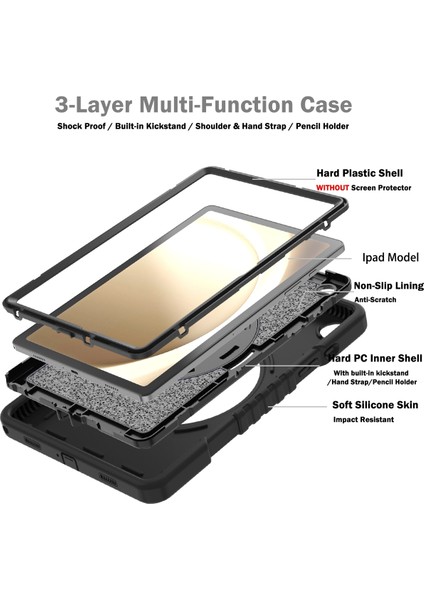 Samsung Galaxy Tab A9+ X210 Için Hibrit Tablet Kılıfı (Yurt Dışından) modelleri