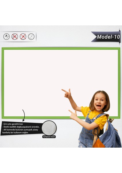 Yapışlı Renkli Profesyonel Tahta ( Model -10) 100 cm x 150 cm 10