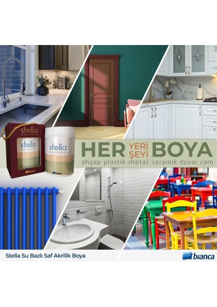 Stella Su Bazlı Saf Akrilik Boya 1 Litre indirimleri