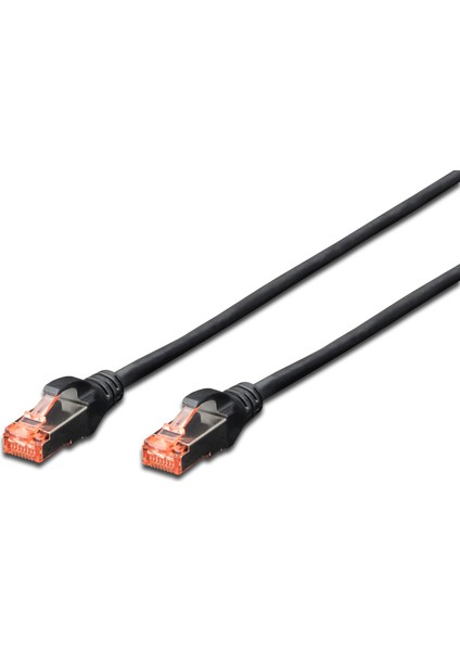Digitus DK-1644-010/BL 1 mt Cat6 AWG27/7 S/ftp Siyah Patch Cord Kablo