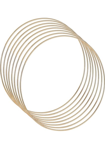 8 Adet Metal Çiçek Çember Çelengi 12 Inç Yakalayıcı Makrome Halkaları Düğün Çelengi Dekoru, Masa Orta Parçaları (Yurt Dışından)