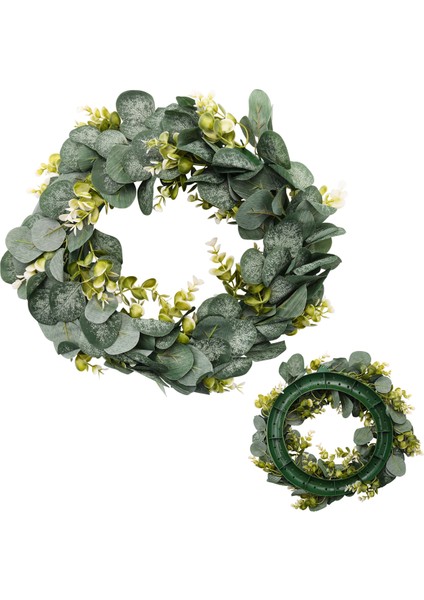 Okaliptüs Çelengi Çiftlik Evi Dekoru, Yeşil Çelenk Ön Kapı Çiftlik Evi Yapay Çelenk Ilkbahar Yaz Yeşillik Çelenk (Yurt Dışından) fırsatları