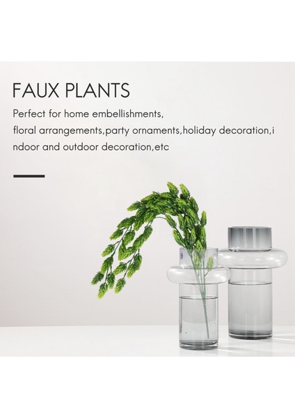 Adet Yapay Çiçek Şerbetçiotu Vine Garland Bitki Sahte Asılı Asma Yeşillik Kapalı Açık Ön Sundurma Çiçek Dekor (Yurt Dışından) fırsatları