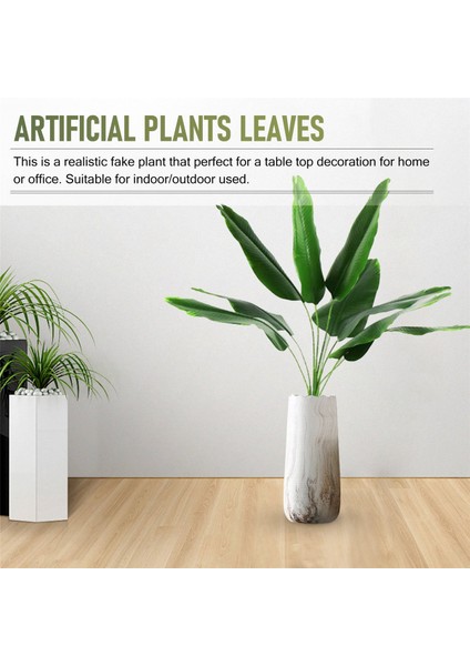 Yapay Bitkiler Tropikal Yapraklar Muz Ağacı Sahte Palmiye Yaprağı Bitki Sahte Yapraklar Kapalı Dış Bahçe Düğün Dekor (Yurt Dışından) fırsatları