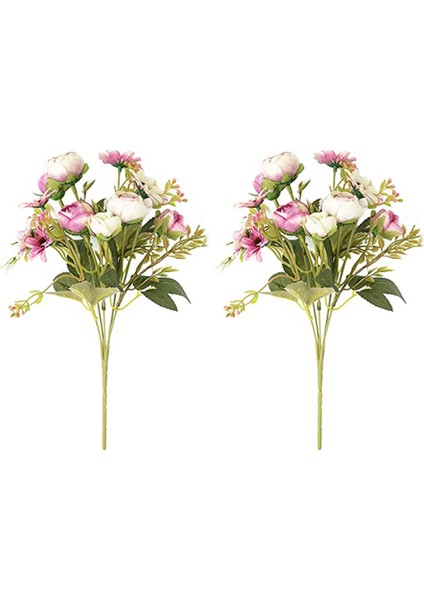 Yapay Çiçek Düğün Gelin Buketi Ev Dekorasyonu Çiçek Simülasyon Buketi (Mor) (Yurt Dışından)