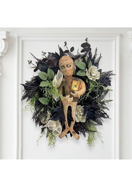 Ön Kapı Için Yeni Cadılar Bayramı Mumya Çelengi, Cadılar Bayramı Çelengi Mumya Cadılar Bayramı Çelengi Korkunç Cadılar Bayramı, Cadılar Bayramı Kafatası (Yurt Dışından) indirimleri