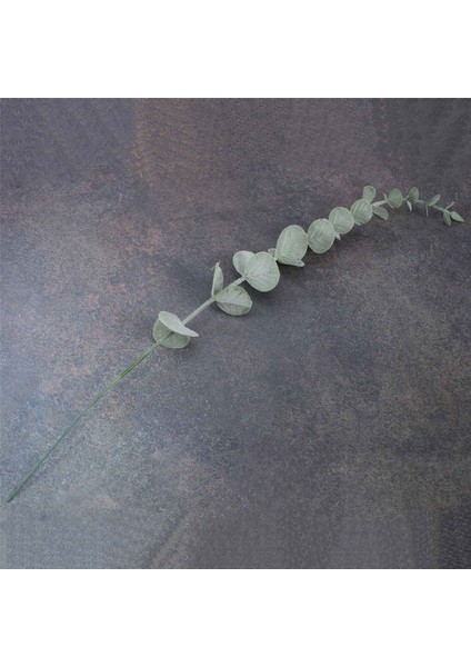 18 Parça Okaliptüs Kaynaklanıyor Yapay Okaliptüs Yaprağı Kaynaklanıyor Gerçek Gri Yeşil Dokunmatik Yaprak Dalları (Yurt Dışından)