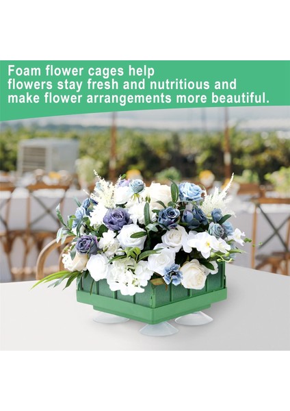 Kare Çiçek Köpük Blok Tutuculu Çiçek Köpük Kafesi, Yapay Çiçek Düzenlemeleri Için Çiçek Köpük Blokları 4 Adet (Yurt Dışından) indirimleri