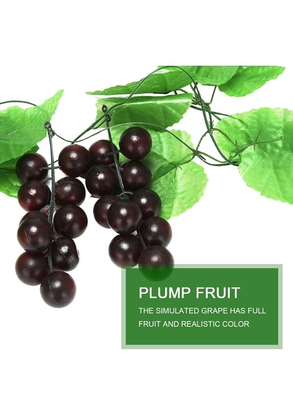 Ev Bahçe Dekorasyonu Için 2x Yapay Üzüm Asması Çelenk Meyvesi (Yurt Dışından) fırsatları