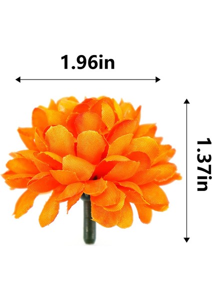 Kadife Çiçeği Çiçek Kafaları Toplu, 100 Adet Yapay Çiçekler Çelenk El Sanatları Için Kafaları, Ipek Kadife Çiçeği Sahte Çiçekler, Turuncu (Yurt Dışından) fırsatları