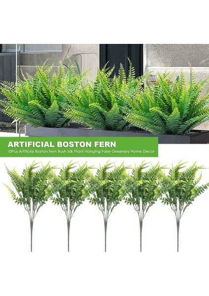 10 Adet Yapay Boston Fern Çalı Plastik Bitki Asılı Sahte Yeşillik Ev Dekor (Yurt Dışından) fırsatları