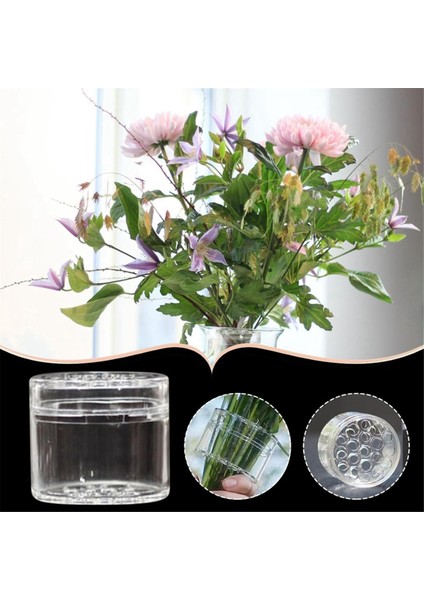 3 Adet Spiral Ikebana Sap Tutucu, Vazo Için Şeffaf Tekrar Kullanılabilir Çiçek Izgarası, Çiçekler Için Çiçek Şekillendirici (2l+1s) (Yurt Dışından)