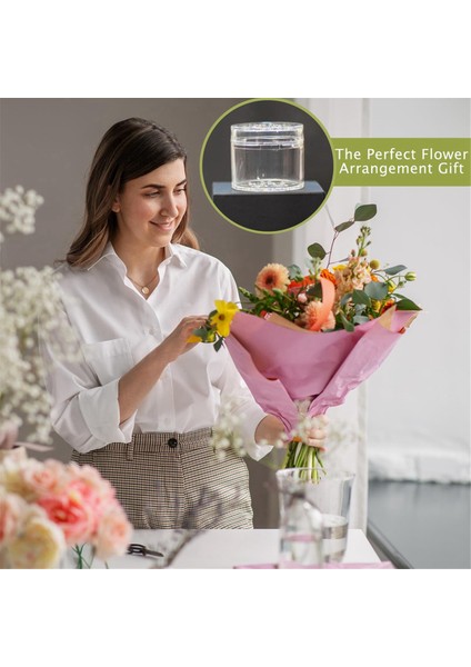 3 Adet Spiral Ikebana Sap Tutucu, Vazo Için Şeffaf Tekrar Kullanılabilir Çiçek Izgarası, Çiçekler Için Çiçek Şekillendirici (2l+1s) (Yurt Dışından)