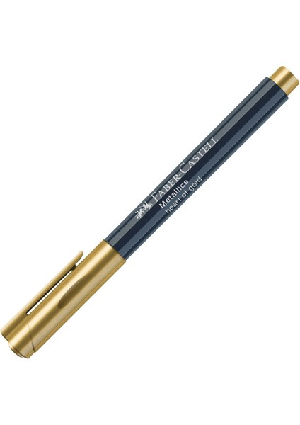 Faber Castell Metalik Keçeli Kalem 1.5 mm – Altın modelleri
