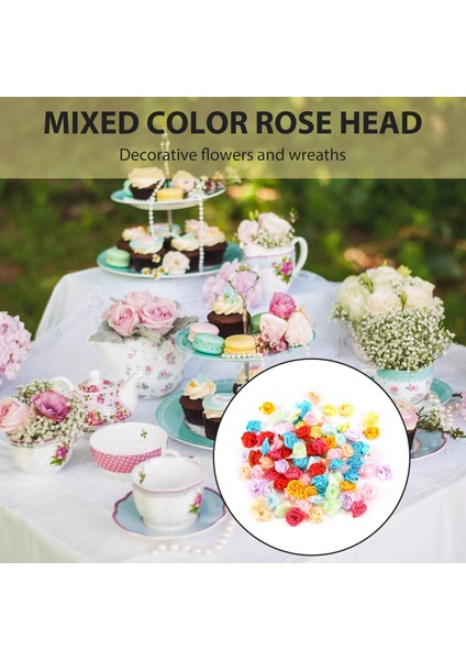 100 Adet/grup Mini El Yapımı Saten Gül Kurdele Rozet Kumaş Çiçek Aplikler Düğün Dekorasyon Zanaat Dikiş Aksesuarları (Yurt Dışından) modelleri