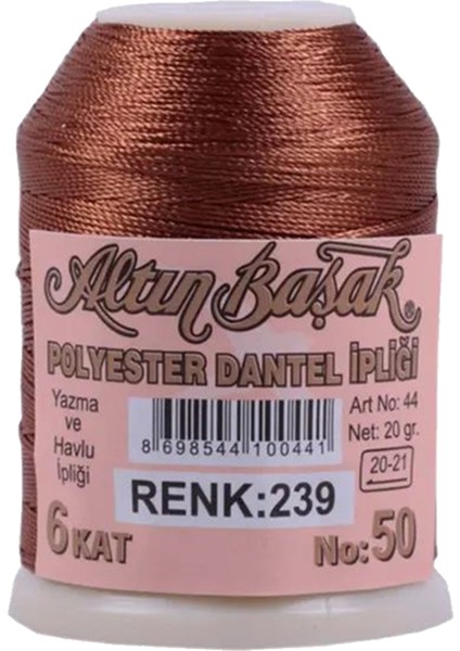 3 Adet Altınbaşak Oya ve Dantel Ipi 20 gr - Royaleks - No: 239 - 329 - 715