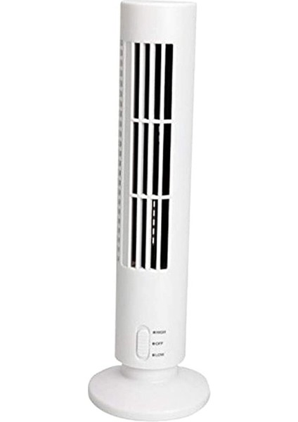 USB Yapraksız Küçük Fan Kule Elektrikli Fan Dikey Klima Fanı Kule Fanı (Yurt Dışından)