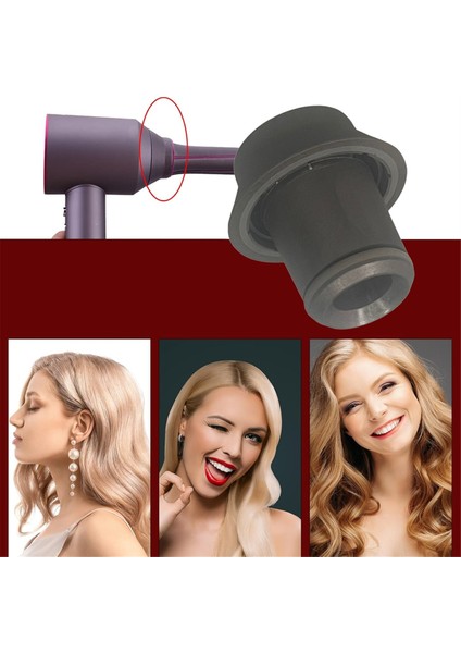 Dyson Supersonic Saç Kurutma Makinesi HD16 HD15 HD12 HD08 Için Adaptör Değiştirilebilir Dyson Saç Kurutma Makinesinden Bukle Makinesine Şekillendirici Adaptörü (Yurt Dışından)