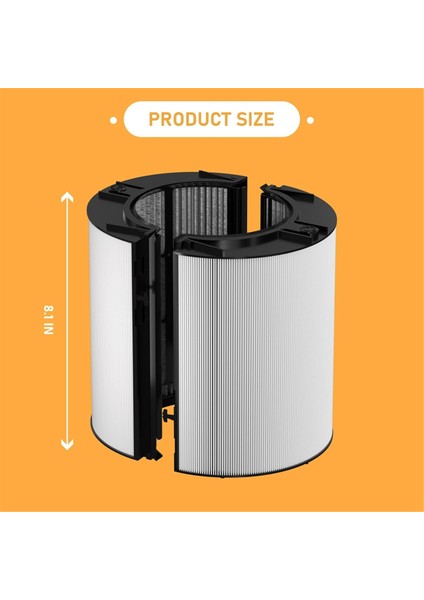 Dyson TP06 HP06 TP04 TP07 HP07 HP09 TP09 TP08 HP10 TP10 PH01 PH02 PH03 PH04 Hava Temizleyici Için Hepa Filtre Yedeği (Yurt Dışından) modelleri