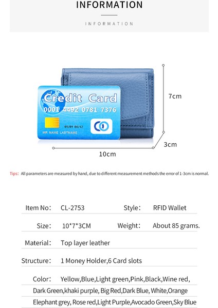 Cacaoküçük Cüzdan Kadın Deri Japon Tarzı Zenginlik Bezi Rfid Madeni Para Çanta Para Klipli Yabancı Ticaret Kadın Mini Cüzdan Kısa Çanta (Yurt Dışından)