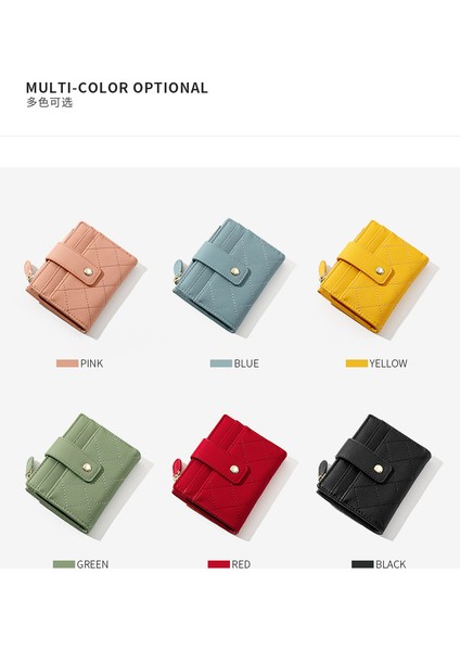 Cacaoyaratıcı Fermuar Para Çantası Korece Multi -Card Öğrenci Para Klip Moda Kısa Cüzdan Bayanlar (Yurt Dışından)