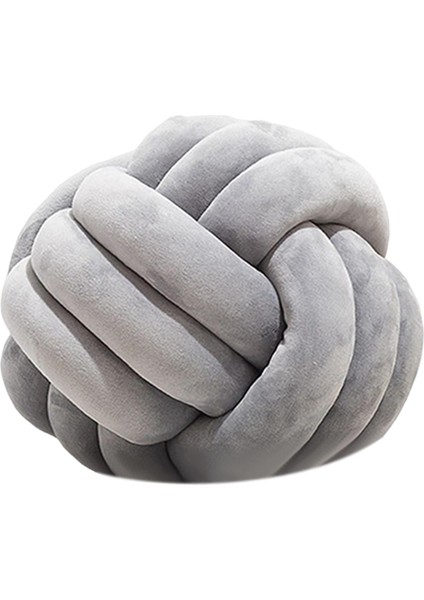 Yuvarlak Düğüm Ik Yuvarlak Fotoğraf Sahne Ev Dekorasyonu Için 22 cm Açık Gri (Yurt Dışından)