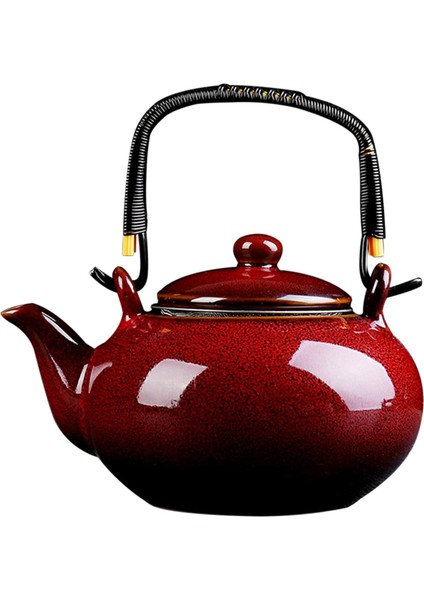 Seramik Çaydanlıırın Değişimi 750ML Çay Makinesi Su Isıtıcısı Ev Çay Evi Mutfak Için Kırmızı (Yurt Dışından)