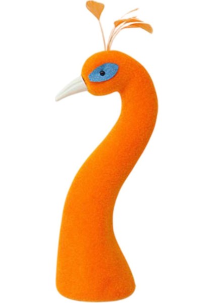 Şu Manken Kafası Çiçek Aranjmanı Dekor Çiçek Sepeti Süsleme Turuncu (Yurt Dışından)