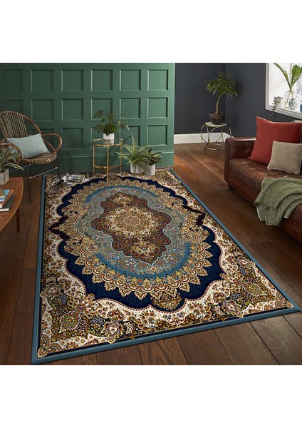 Vintage Çiçekli Farsça Halı Etnik Kapı Paspası Bohem Tarzı Oturma Odası Halı Zemin Paspası (Yurt Dışından)