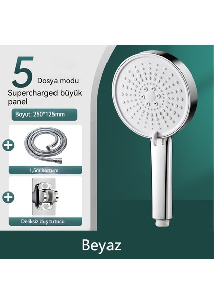 Ev Duş + 1.5m Su Borusu + Taban (Yurt Dışından)