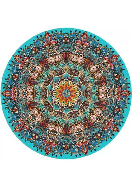 Vintage Çiçekli Farsça Halı Etnik Kapı Paspası Bohem Tarzı Oturma Odası Halı Zemin Paspası (Yurt Dışından)