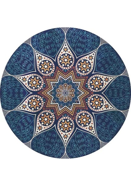 Vintage Çiçekli Farsça Halı Etnik Kapı Paspası Bohem Tarzı Oturma Odası Halı Zemin Paspası (Yurt Dışından)