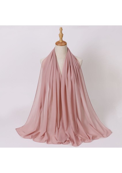 Eşarp Baş Bandı Yumuşak Degrade Renkli Stil Eşarp Geniş Yan Ince Şal (Yurt Dışından)