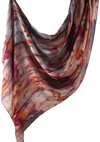 Eşarp Baş Bandı Yumuşak Degrade Renkli Stil Eşarp Geniş Yan Ince Şal (Yurt Dışından)