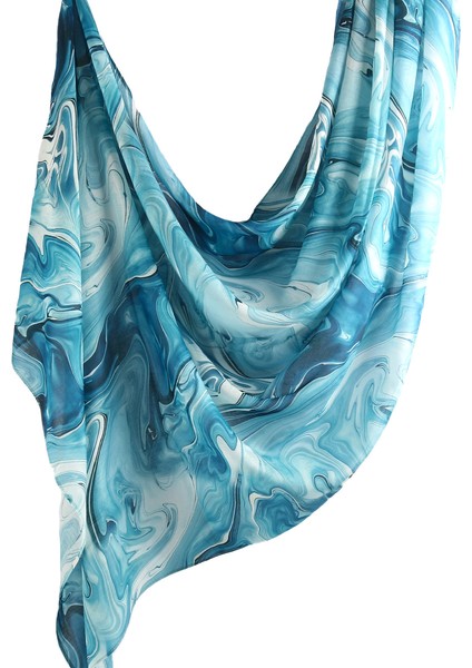 Eşarp Baş Bandı Yumuşak Degrade Renkli Stil Eşarp Geniş Yan Ince Şal (Yurt Dışından)