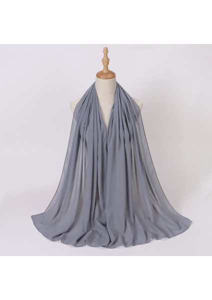 Eşarp Baş Bandı Yumuşak Degrade Renkli Stil Eşarp Geniş Yan Ince Şal (Yurt Dışından)