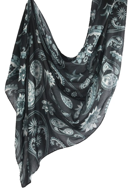 Eşarp Baş Bandı Yumuşak Degrade Renkli Stil Eşarp Geniş Yan Ince Şal (Yurt Dışından)