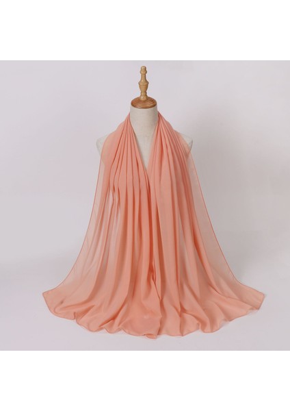 Eşarp Baş Bandı Yumuşak Degrade Renkli Stil Eşarp Geniş Yan Ince Şal (Yurt Dışından)