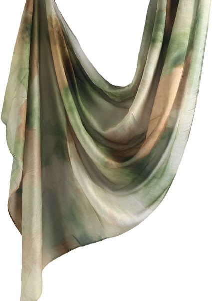 Eşarp Baş Bandı Yumuşak Degrade Renkli Stil Eşarp Geniş Yan Ince Şal (Yurt Dışından)